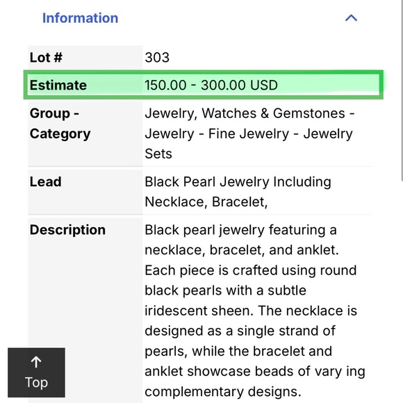 Black Pearl Jewelry Set - Picture 3 of 11